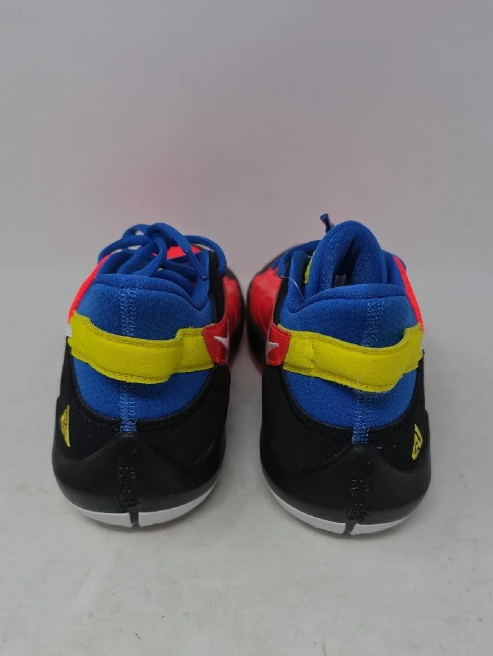 Nike Freak Bright Red & Royal Blue Low-Top Athletic Sneakers with Yellow Size 7Y